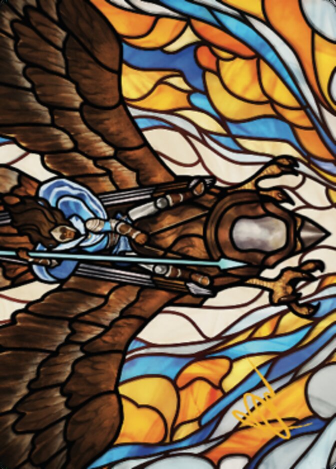 Tura Kennerud, Skyknight Art Card (Gold-Stamped Signature) [Dominaria United Art Series] Magic: The Gathering