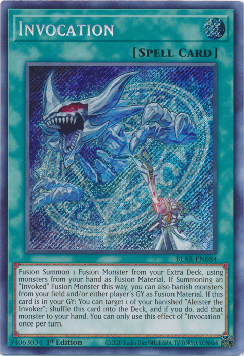 Invocation [BLAR-EN084] Secret Rare Yu-Gi-Oh!