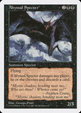 Abyssal Specter [Fifth Edition] Magic: The Gathering