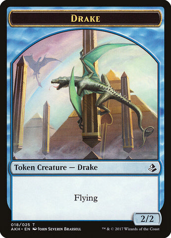Angel of Sanctions // Drake Double-Sided Token [Amonkhet Tokens] Magic: The Gathering