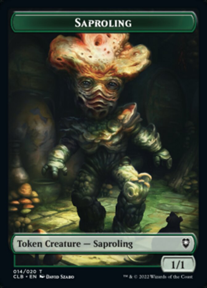 Treasure // Saproling Double-Sided Token [Commander Legends: Battle for Baldur's Gate Tokens] Magic: The Gathering
