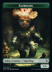 Treasure // Saproling Double-Sided Token [Commander Legends: Battle for Baldur's Gate Tokens] Magic: The Gathering