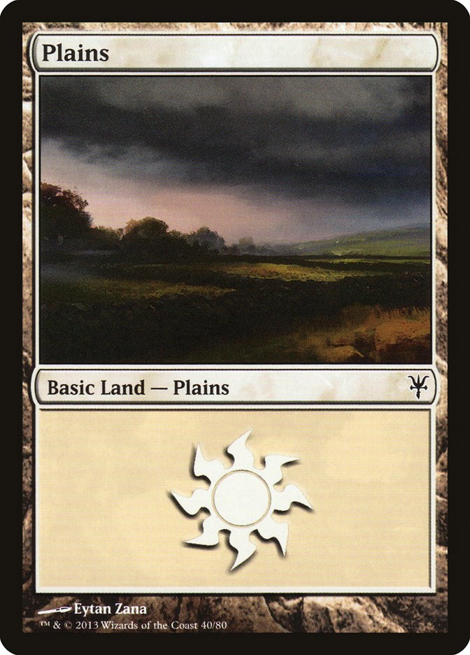 Plains (40) [Duel Decks: Sorin vs. Tibalt] Magic: The Gathering
