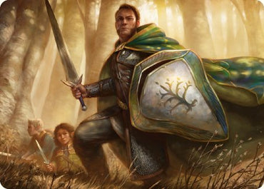 Boromir, Warden of the Tower Art Card [The Lord of the Rings: Tales of Middle-earth Art Series] Magic: The Gathering