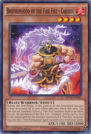 Brotherhood of the Fire Fist - Caribou [MP14-EN080] Common Yu-Gi-Oh!