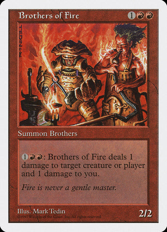 Brothers of Fire [Fifth Edition] Magic: The Gathering
