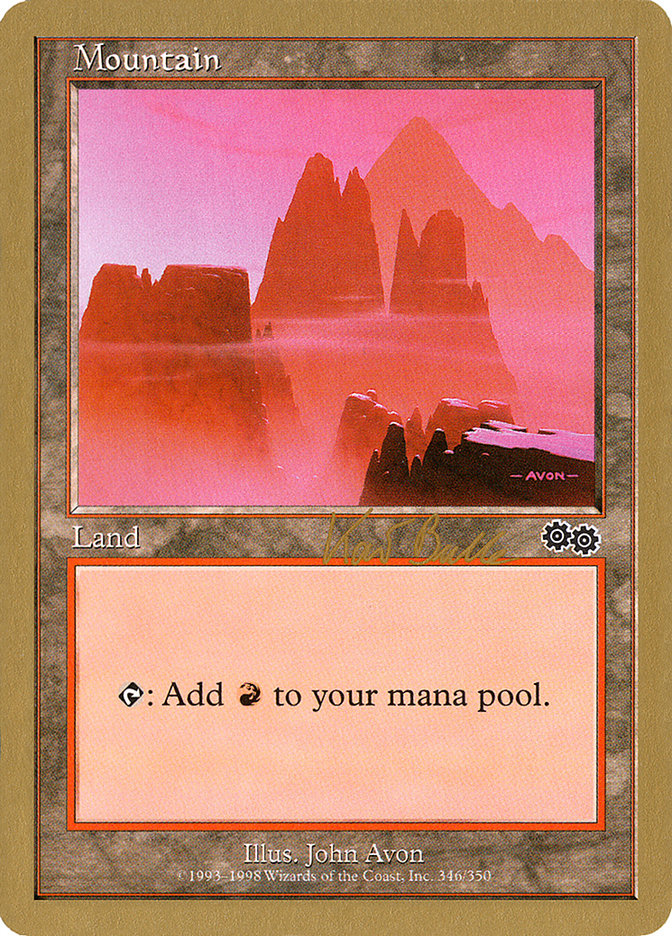 Mountain (kb346) (Kai Budde) [World Championship Decks 1999] Magic: The Gathering