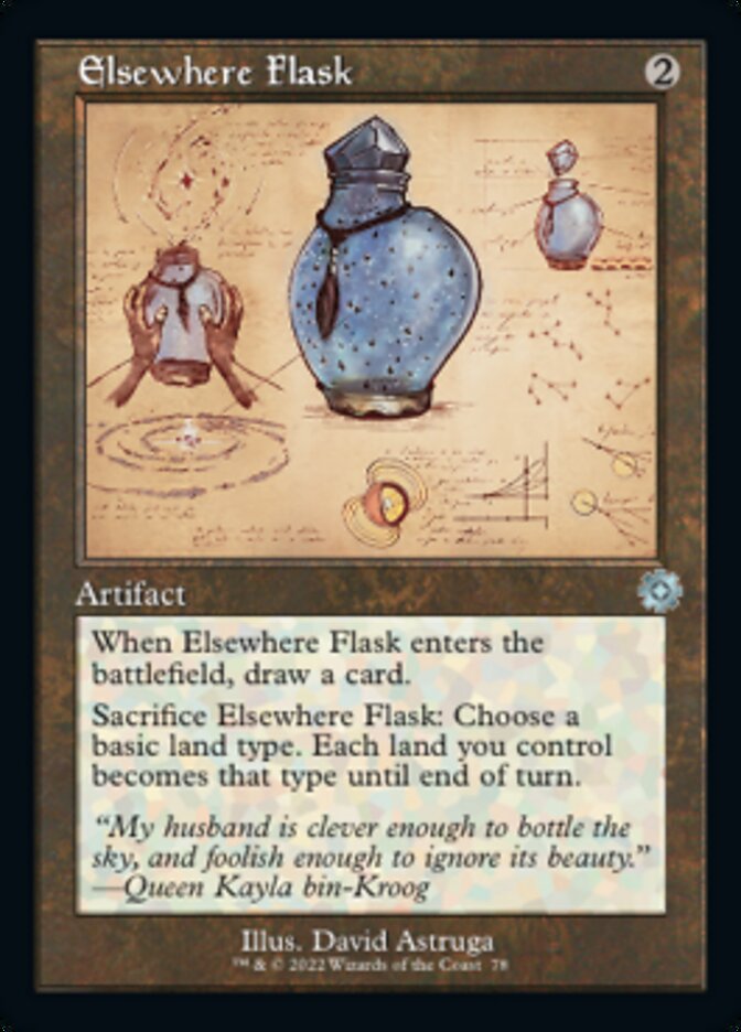 Elsewhere Flask (Retro Schematic) [The Brothers' War Retro Artifacts] Magic: The Gathering