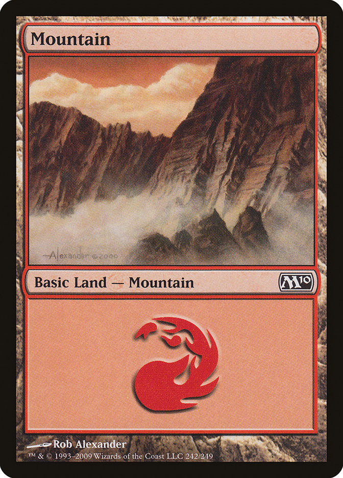 Mountain (242) [Magic 2010] Magic: The Gathering