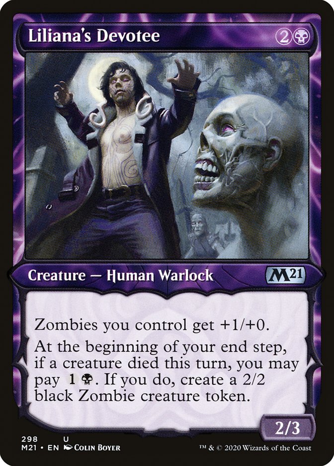Liliana's Devotee (Showcase) [Core Set 2021] Magic: The Gathering
