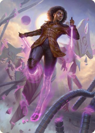 Kaya, Intangible Slayer Art Card [Phyrexia: All Will Be One Art Series] Magic: The Gathering