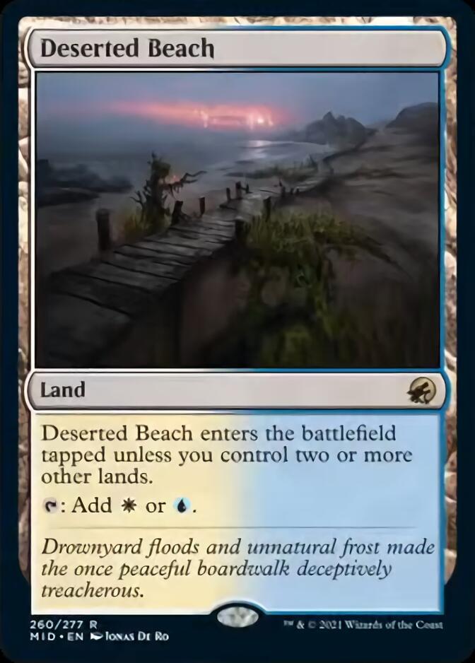 Deserted Beach [Innistrad: Midnight Hunt] Magic: The Gathering