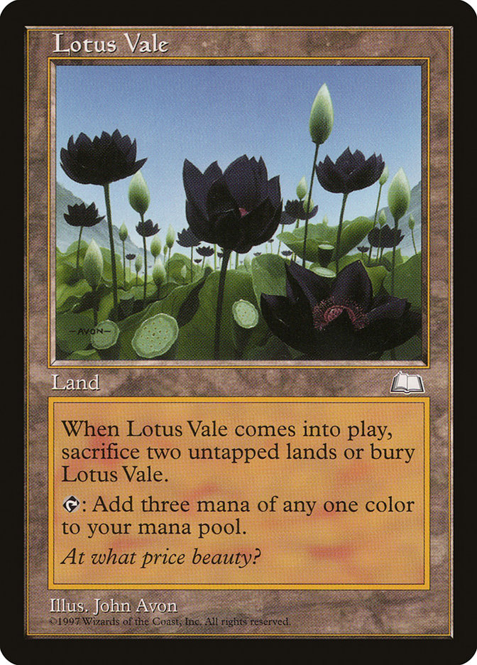 Lotus Vale [Weatherlight] Magic: The Gathering