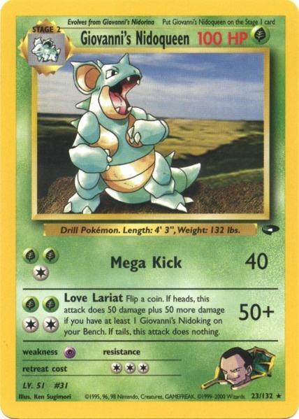 Giovanni's Nidoqueen (23/132) [Gym Challenge Unlimited] Pokémon