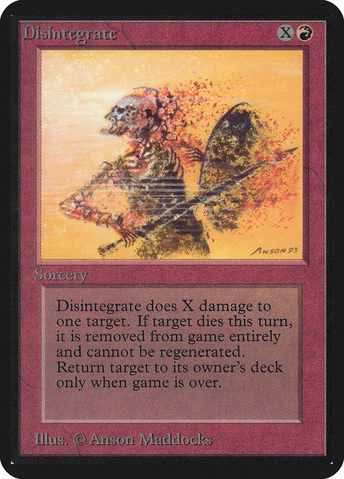Disintegrate [Alpha Edition] Magic: The Gathering