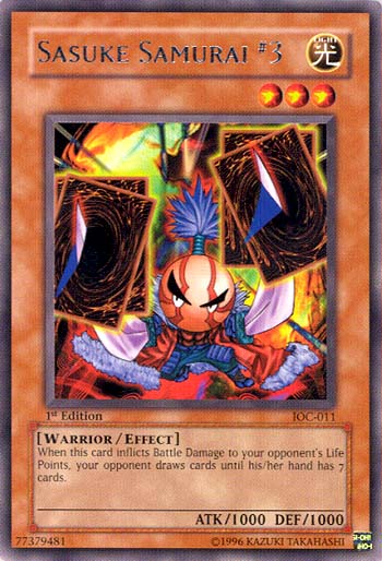 Sasuke Samurai #3 [IOC-011] Rare Yu-Gi-Oh!