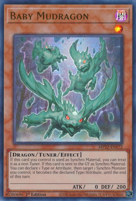Baby Mudragon [MP22-EN172] Ultra Rare Yu-Gi-Oh!