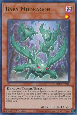 Baby Mudragon [MP22-EN172] Ultra Rare Yu-Gi-Oh!