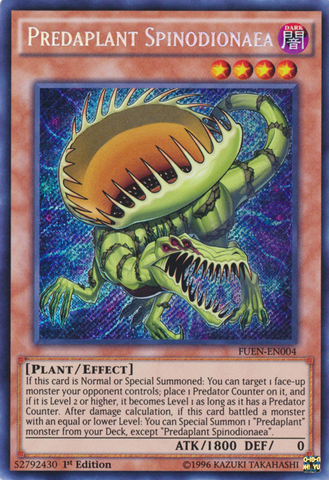 Predaplant Spinodionaea [FUEN-EN004] Secret Rare Yu-Gi-Oh!