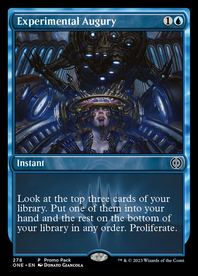 Experimental Augury (Promo Pack) [Phyrexia: All Will Be One Promos] Magic: The Gathering