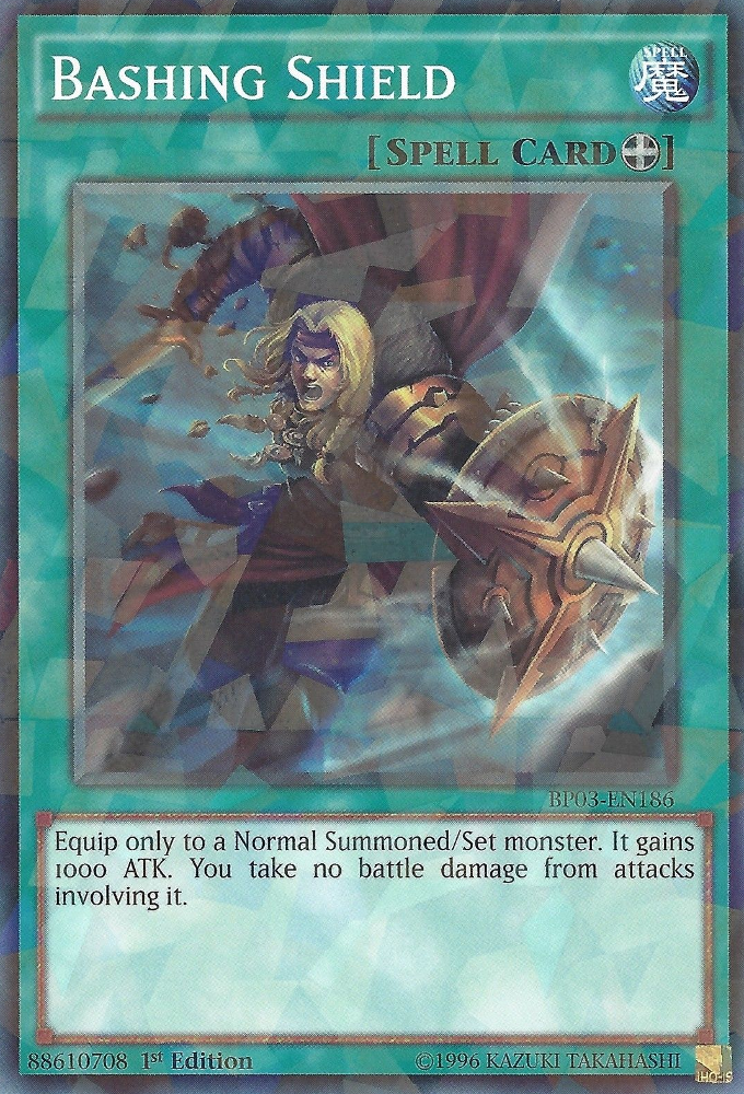 Bashing Shield [BP03-EN186] Shatterfoil Rare Yu-Gi-Oh!