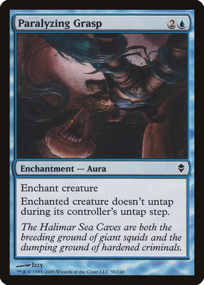 Paralyzing Grasp [Zendikar] Magic: The Gathering