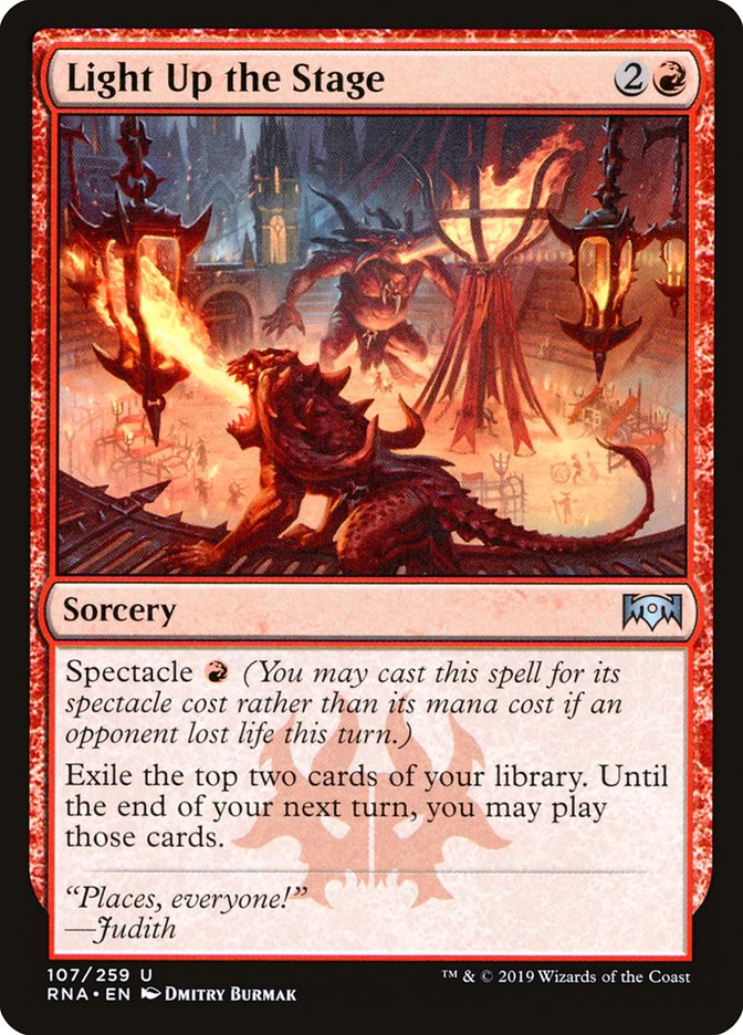 Light Up the Stage [Ravnica Allegiance] Magic: The Gathering