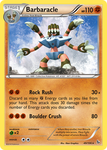 Barbaracle (49/106) [XY: Flashfire] Pokémon