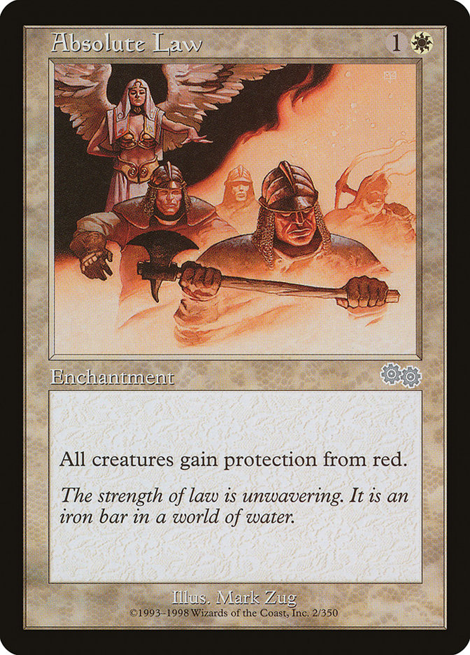 Absolute Law [Urza's Saga] Magic: The Gathering
