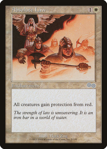 Absolute Law [Urza's Saga] Magic: The Gathering