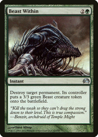 Beast Within [Planechase 2012] Magic: The Gathering