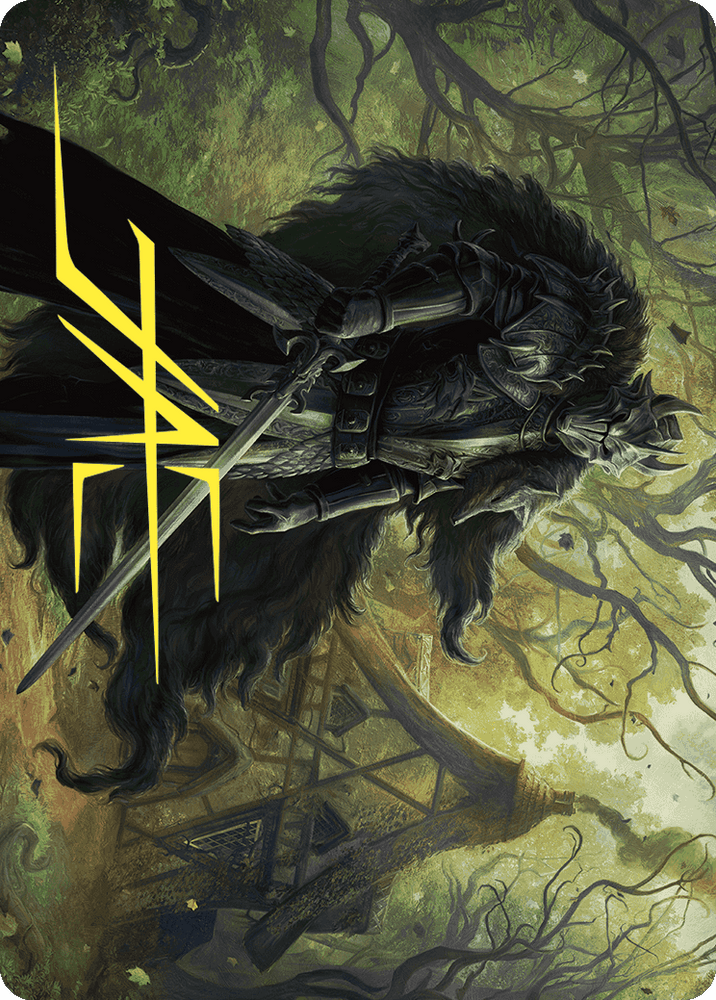 Agatha's Champion Art Card (Gold-Stamped Signature) [Wilds of Eldraine Art Series] Magic: The Gathering