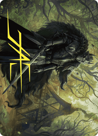 Agatha's Champion Art Card (Gold-Stamped Signature) [Wilds of Eldraine Art Series] Magic: The Gathering