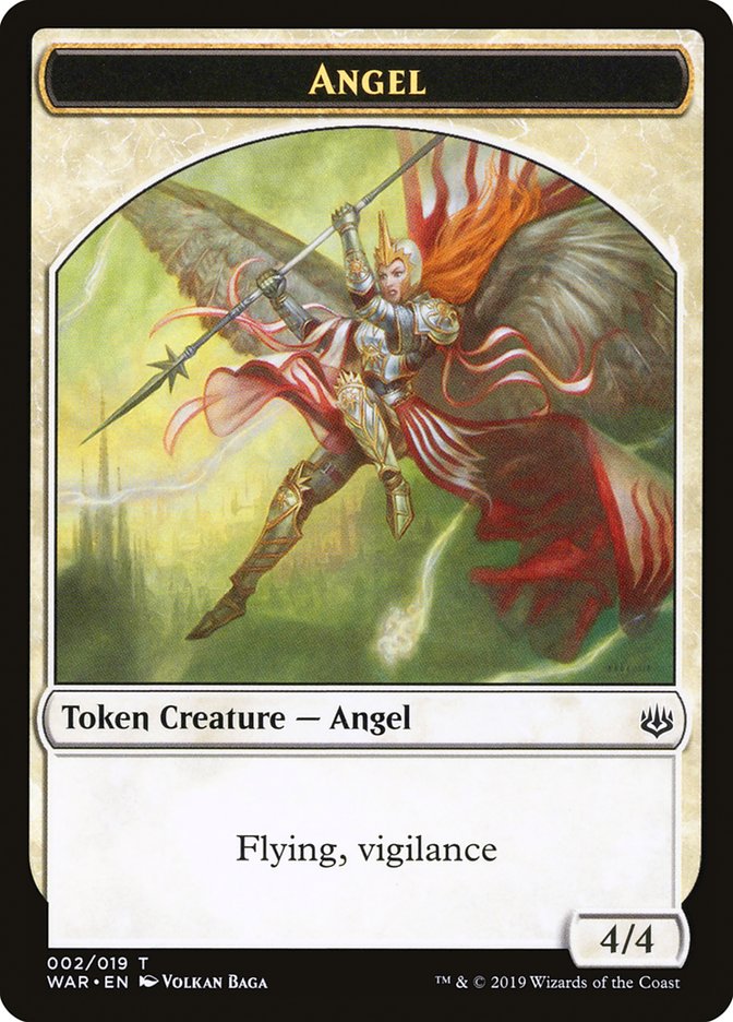 Angel Token [War of the Spark Tokens] Magic: The Gathering