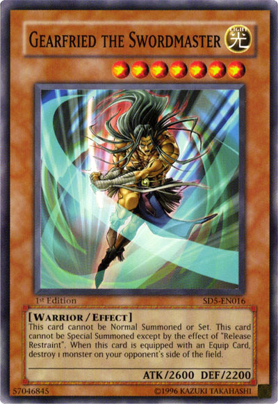 Gearfried the Swordmaster [SD5-EN016] Common Yu-Gi-Oh!