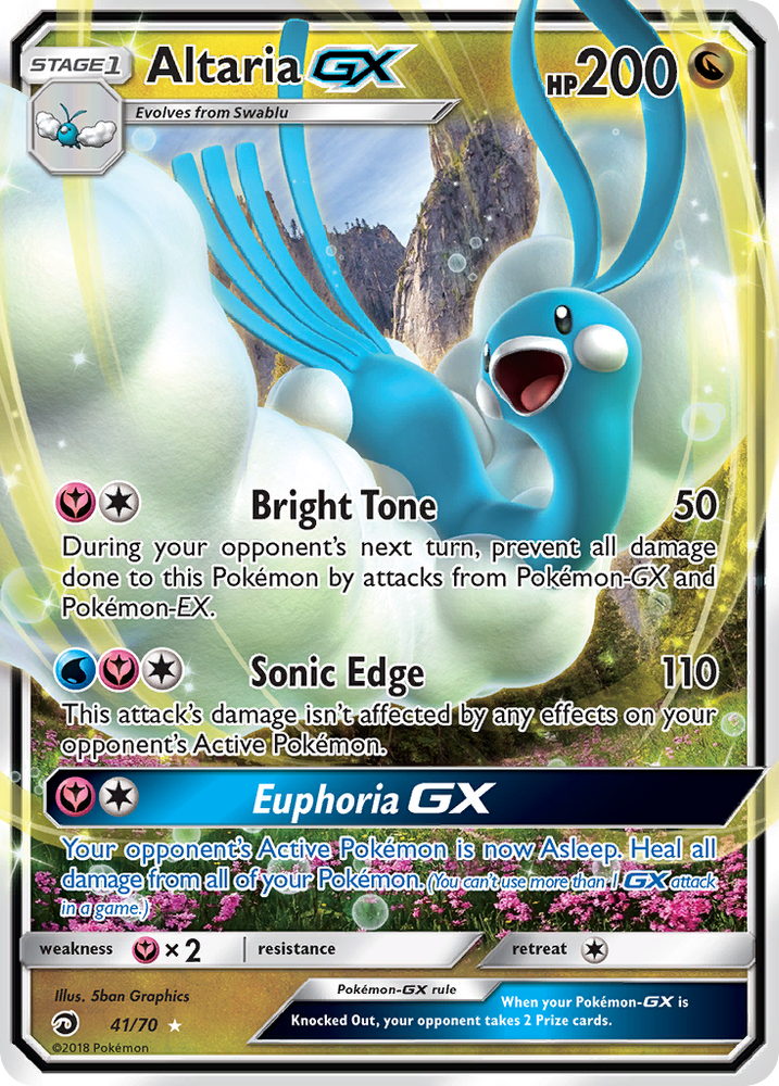 Altaria GX (41/70) [Sun & Moon: Dragon Majesty] Pokémon