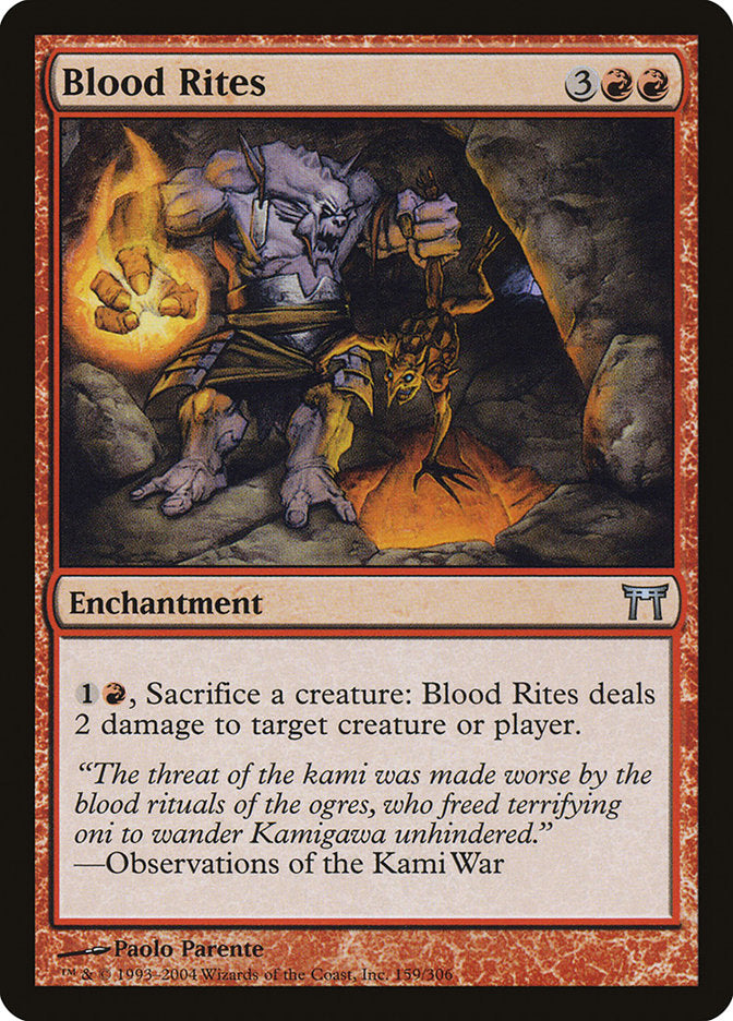 Blood Rites [Champions of Kamigawa] Magic: The Gathering