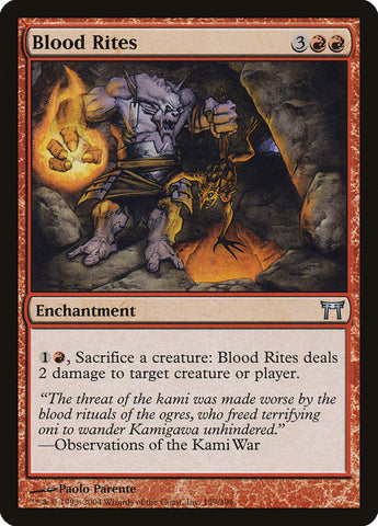 Blood Rites [Champions of Kamigawa] Magic: The Gathering