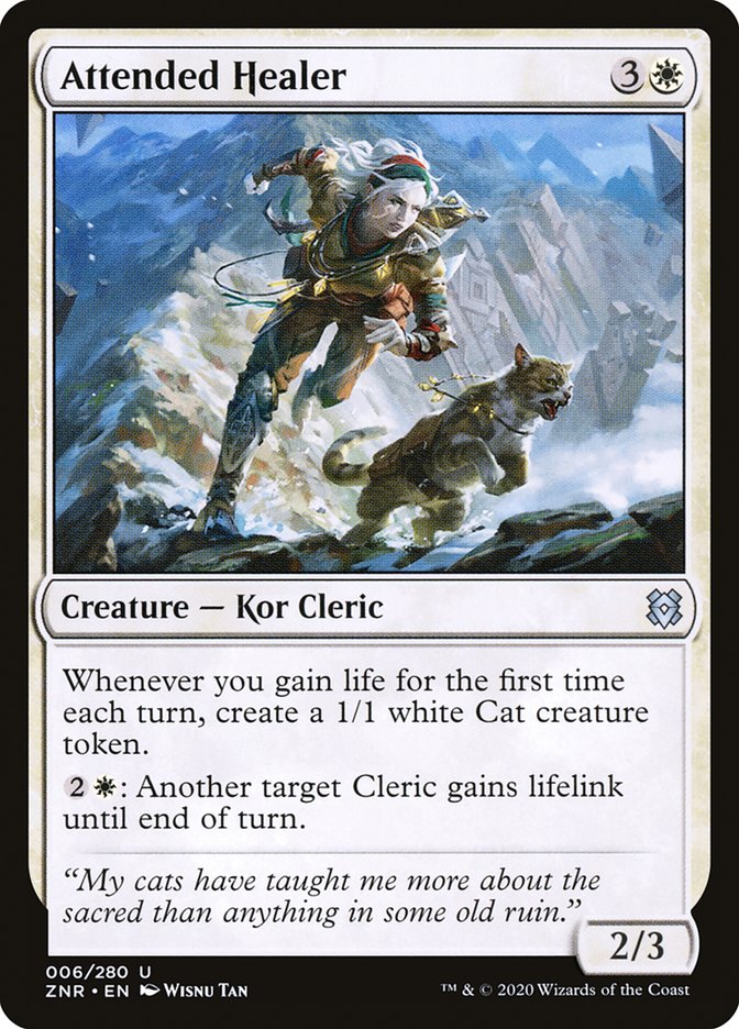 Attended Healer [Zendikar Rising] Magic: The Gathering