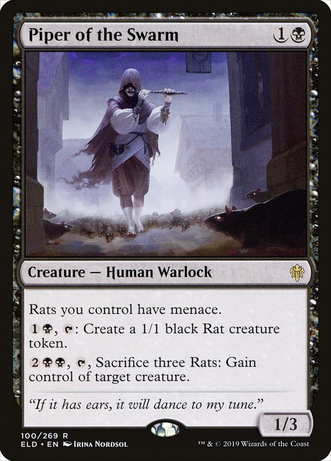 Piper of the Swarm (100/269) [Throne of Eldraine] Magic: The Gathering