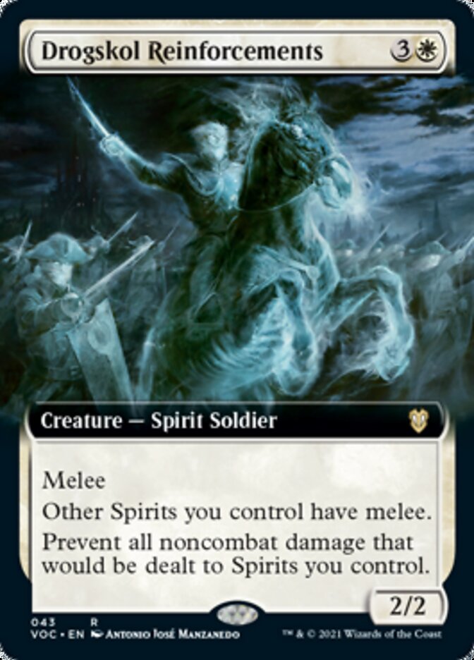 Drogskol Reinforcements (Extended Art) [Innistrad: Crimson Vow Commander] Magic: The Gathering