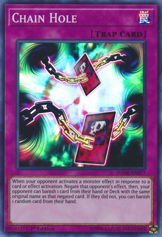 Chain Hole [DANE-EN077] Super Rare Yu-Gi-Oh!
