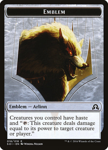 Arlinn Kord Emblem [Shadows over Innistrad Tokens] Magic: The Gathering