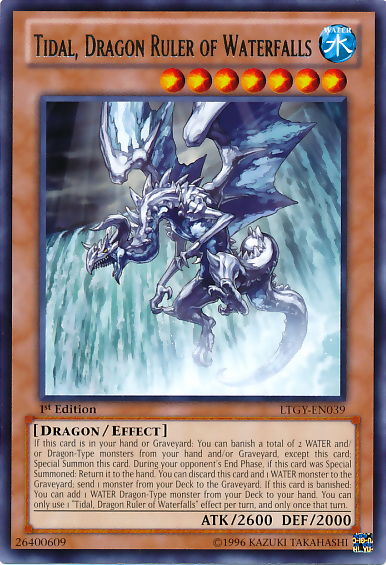 Tidal, Dragon Ruler of Waterfalls [LTGY-EN039] Rare Yu-Gi-Oh!