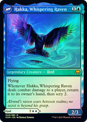 Alrund, God of the Cosmos // Hakka, Whispering Raven [Kaldheim Prerelease Promos] Magic: The Gathering