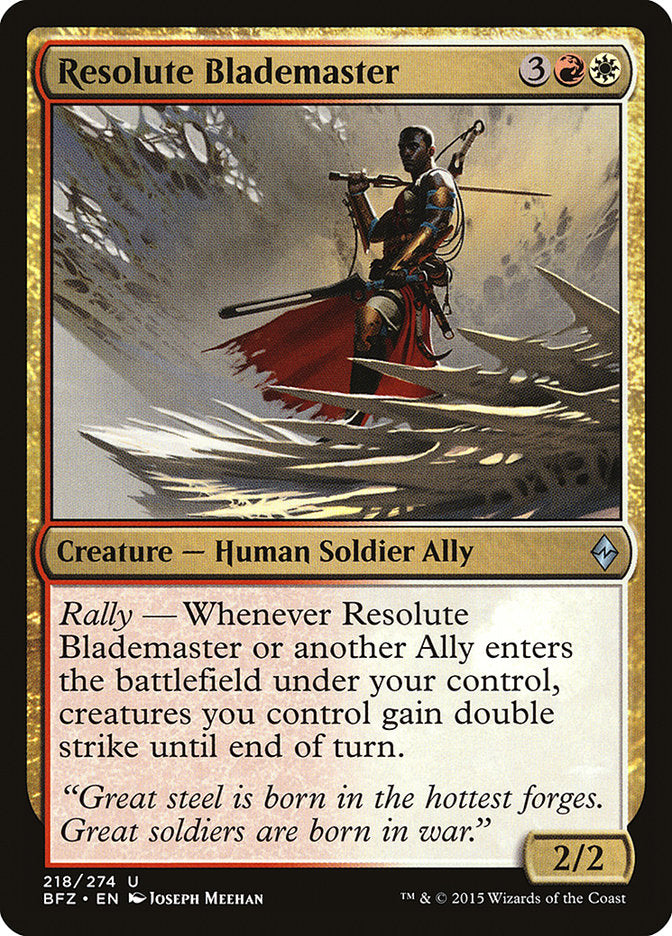 Resolute Blademaster [Battle for Zendikar] Magic: The Gathering