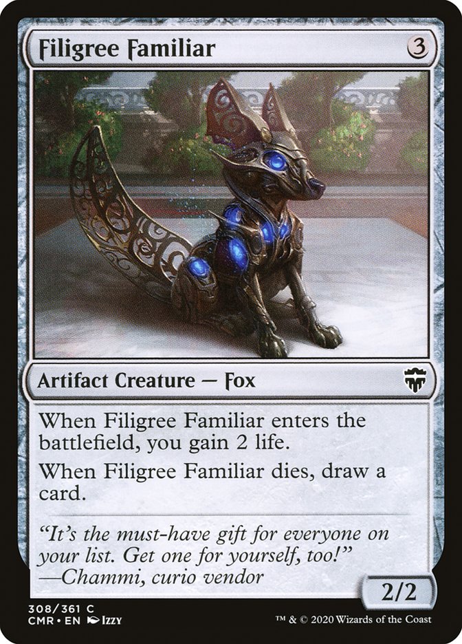 Filigree Familiar [Commander Legends] Magic: The Gathering
