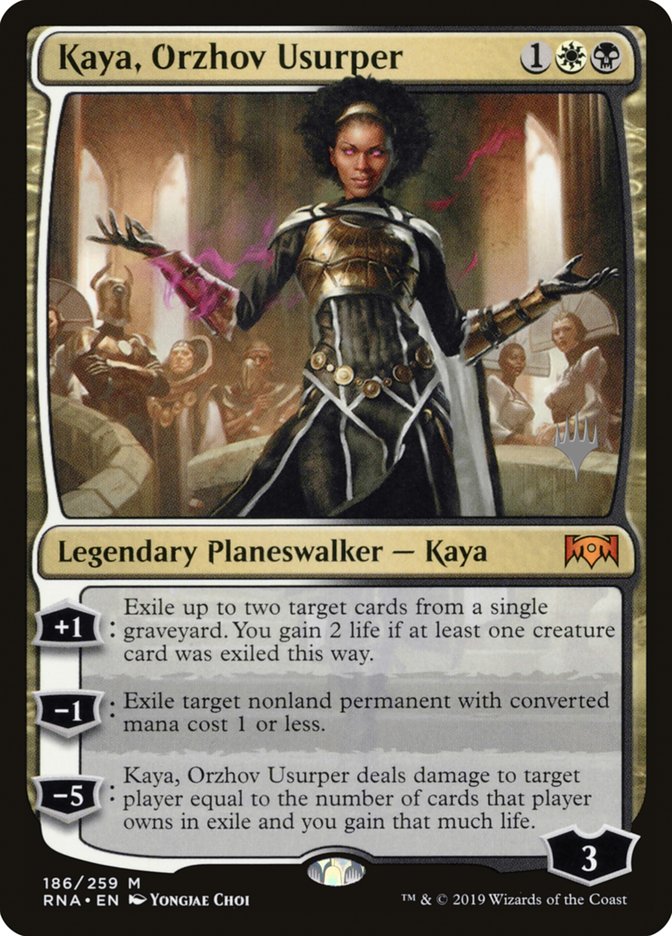 Kaya, Orzhov Usurper (Promo Pack) [Ravnica Allegiance Promos] Magic: The Gathering
