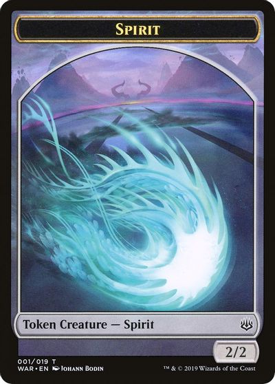 Dragon // Spirit Double-Sided Token [Challenger Decks 2020 Tokens] Magic: The Gathering