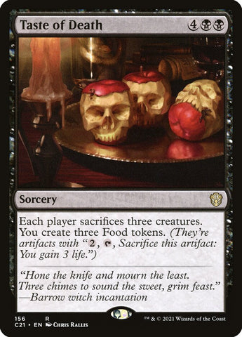 Taste of Death [Commander 2021] Magic: The Gathering